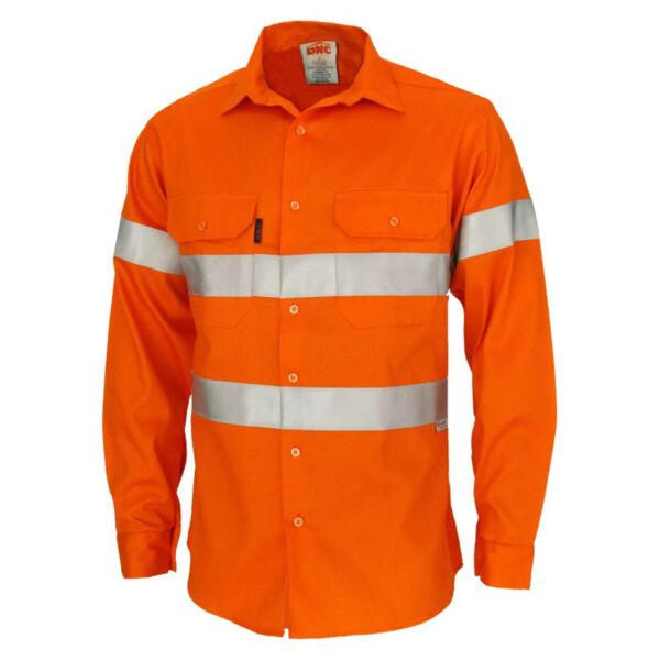 Mens Patron Saint Flame Retardant ARC Rated Taped Long Sleeve Shirt with 3M F/R Tape Thumbnail