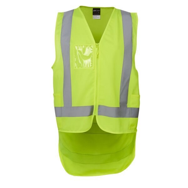 Mens Hi Vis Zip Drop Tail (D+N) Vest Thumbnail